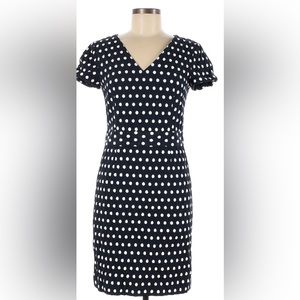 Banana Republic Women's Navy Polka Dot Sheath Dress | Size 6